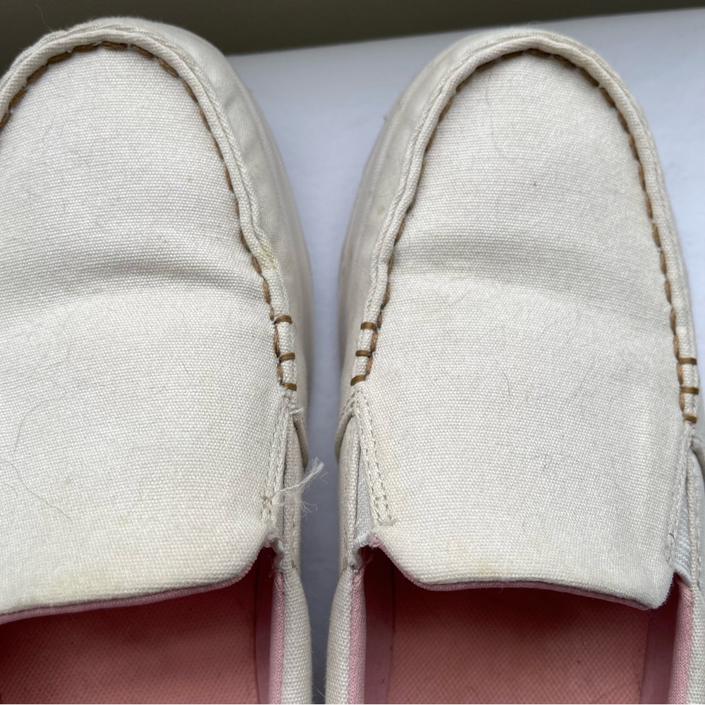 SKECHERS Air Cooled Canvas Loafer / Boat Shoe Slip on Sneaker